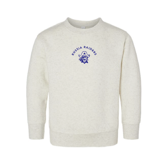 Russia Natural Heather Embroidered Crewneck Sweatshirt