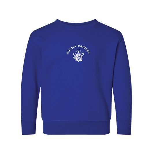 Deep Royal Toddler/Youth Embroidered Crewneck
