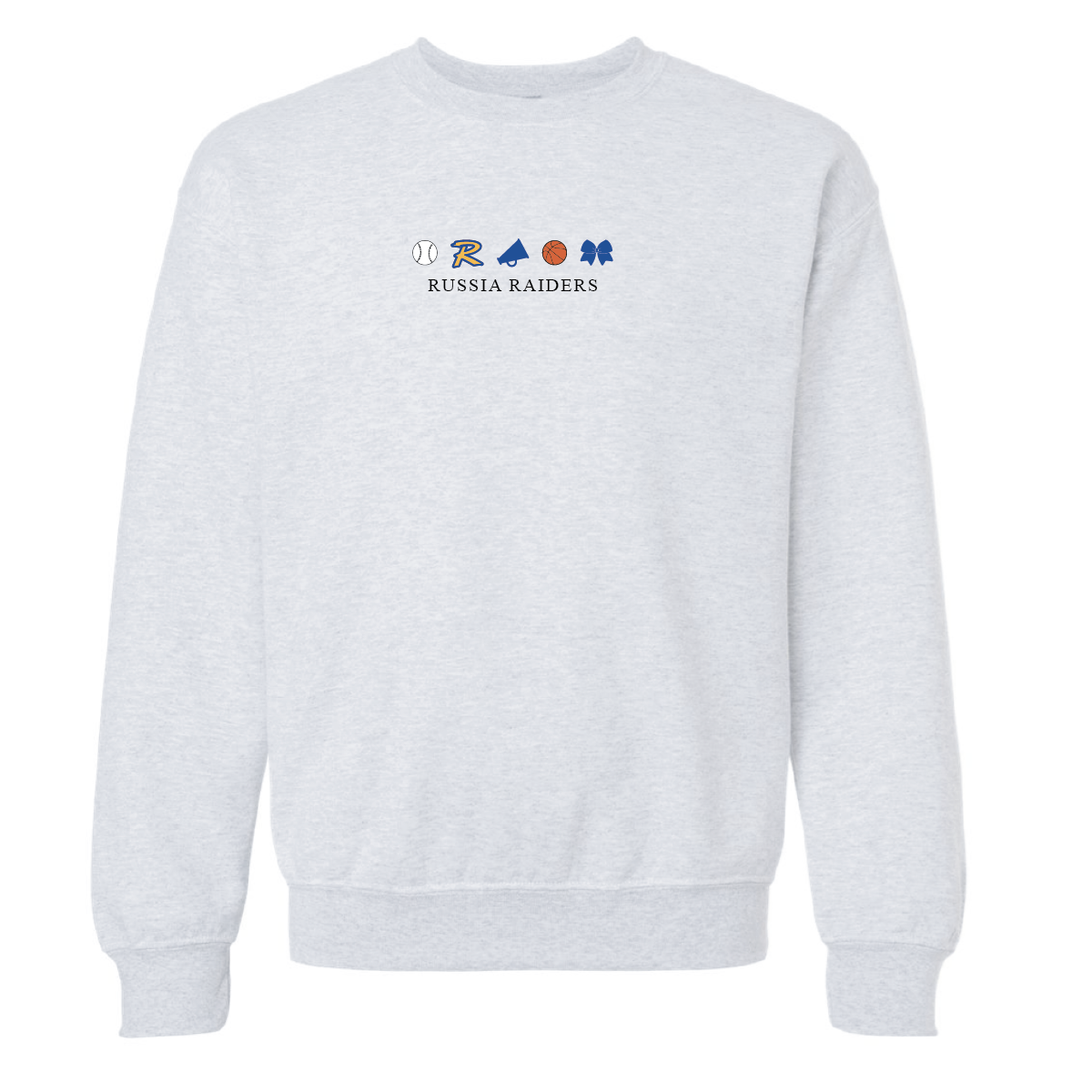Ash Grey Adult/Youth Russia Raider Crewneck Sweatshirt