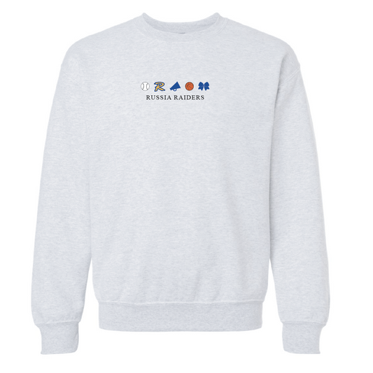 Ash Grey Adult/Youth Russia Raider Crewneck Sweatshirt