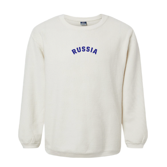 Ivory Russia Corded Crewneck Sweatshirt