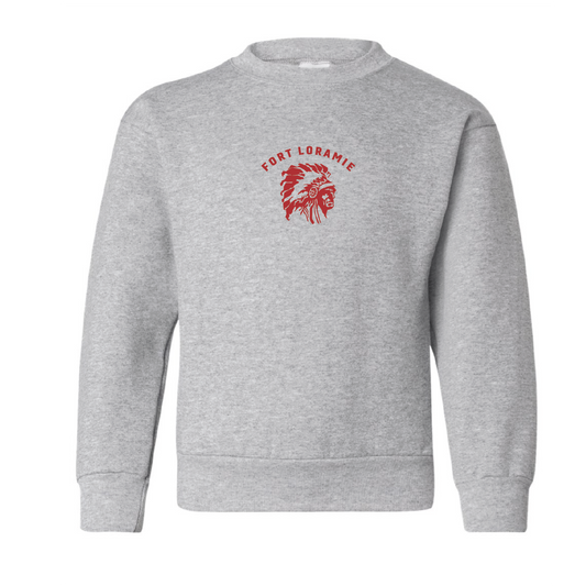 Loramie Toddler/Youth Embroidered Crewneck Sweatshirt